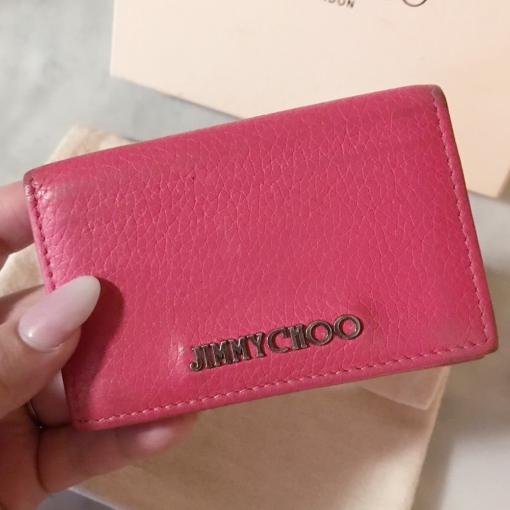 JIMMY CHOO Barbie Pink Card Holder EC